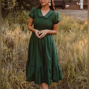 IVY CITY Addie Dress in Green Size 3X Elegant Green Dress